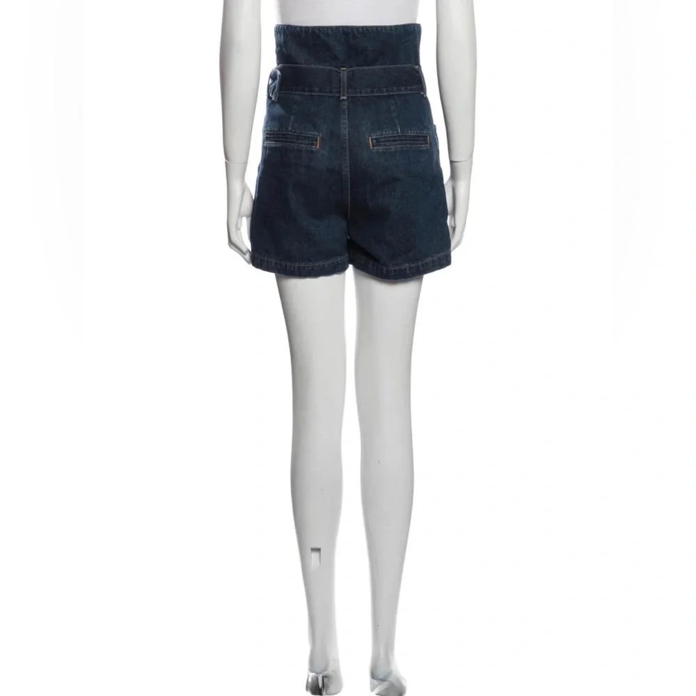 Moussy Size 27 High Rise Jean Shorts‎ Blue Medium Wash
